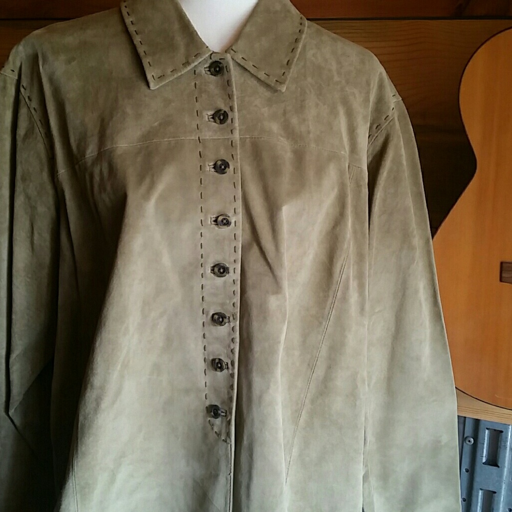 Coldwater Creek Leather Jacket - Picture 3 of 6